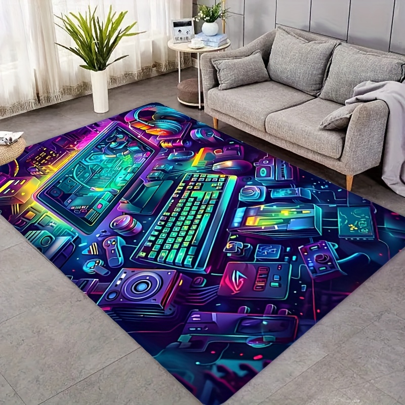 Esports Gaming Room - Karpet Flanel Cyberpunk Gaming, Karpet Esports