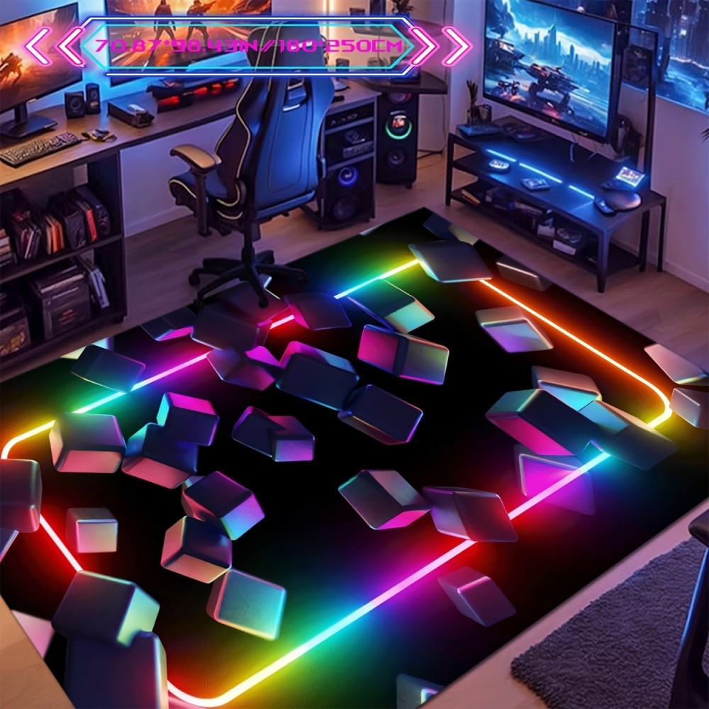 Esports Gaming Room - Alas Gaming VIKAMA Desain Warna-warni, Karpet