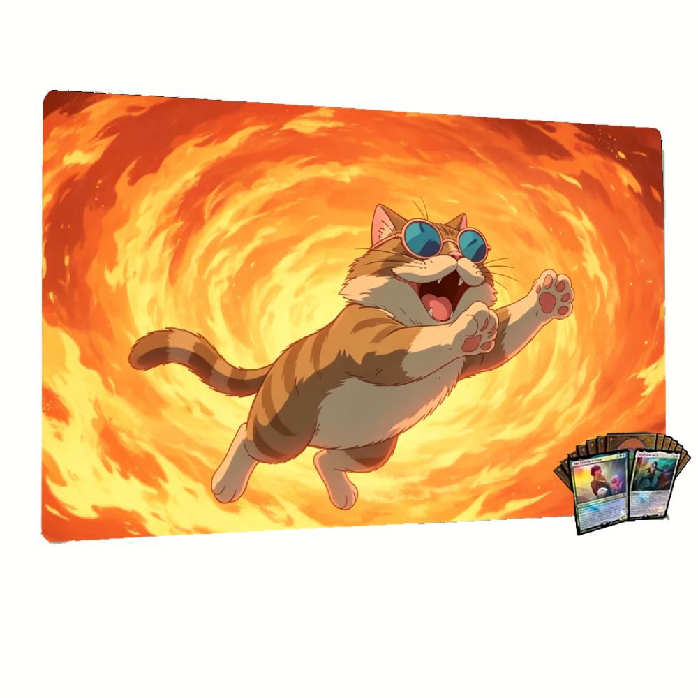 Esports Gaming Background - Alas Permainan Besar Bergambar Kucing Lucu,