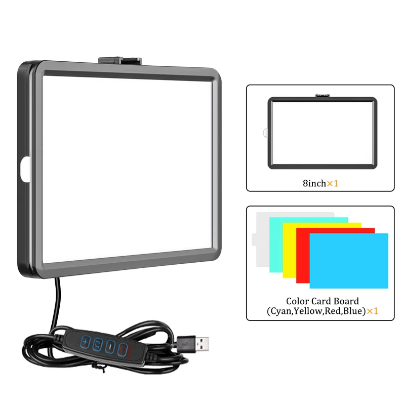 Led Light Panel Stream - Lampu Video LED Lampu Selfie Dapat