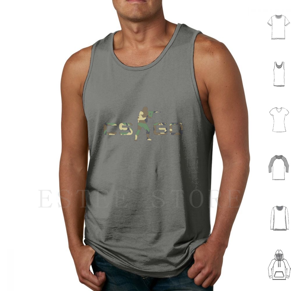 Esports Gaming Top - Rompi Tank Top Csgo Katun Csgo