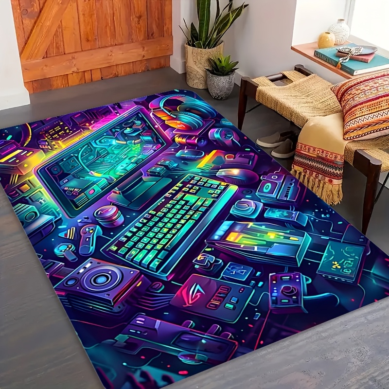 Karpet Flanel Cyberpunk Gaming - Esports Gaming Room ulasan dan harga