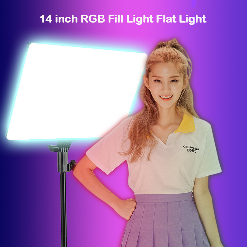RGB 14 ''Lampu Video LED Remot - Led Light Panel Stream ulasan dan harga