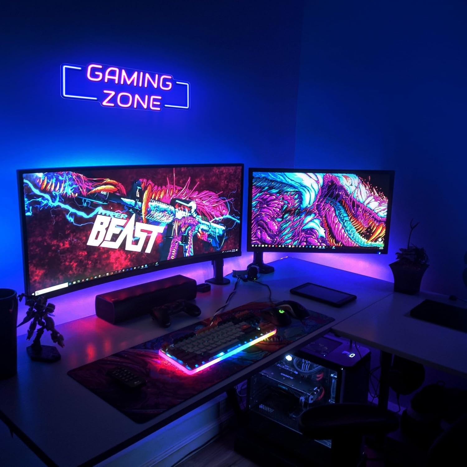 Lampu Neon LED USB Zona Game,  - Esports Gaming Room ulasan dan harga