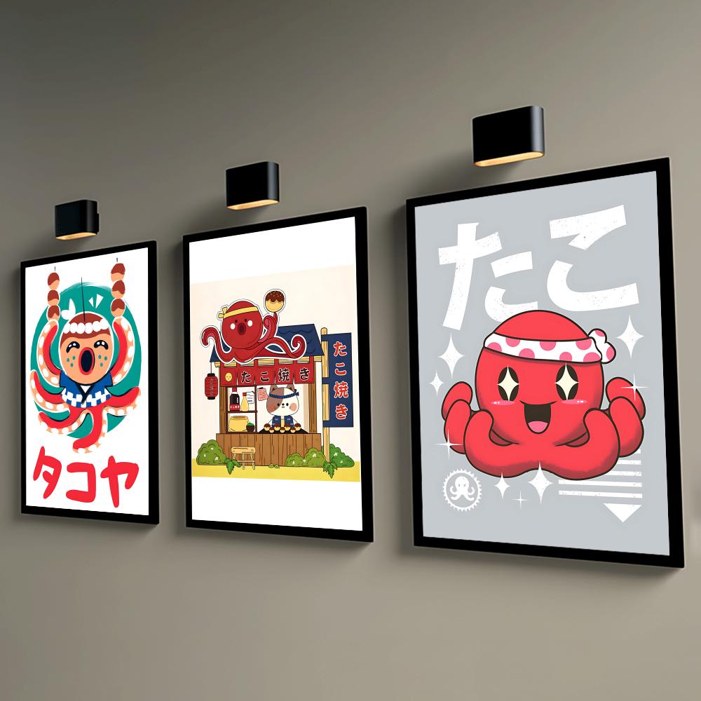 Poster Dinding Takoyaki Lucu,  - Esports Gaming Room ulasan dan harga