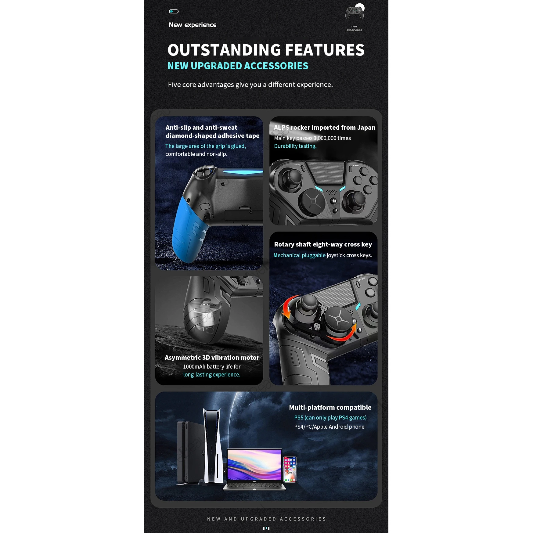 Pengontrol Seluler Nirkabel un - Esports Gaming Station ulasan dan harga