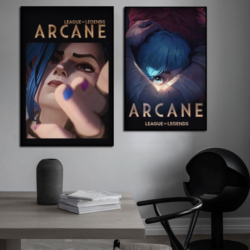 Poster Close-Up Arcane Jinx Ta - Esports Gaming Room ulasan dan harga