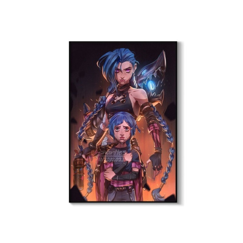 Poster Close-Up Arcane Jinx Ta - Esports Gaming Room ulasan dan harga