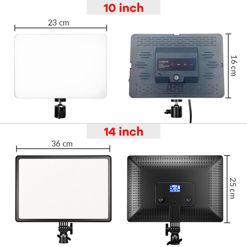 Panel Lampu Video LED 14 Inci  - Led Light Panel Stream ulasan dan harga