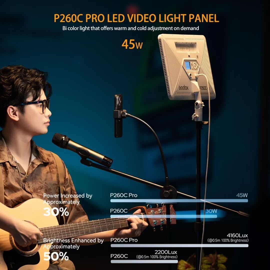 Godox P260C Pro Panel Lampu Vi - Led Light Panel Stream ulasan dan harga