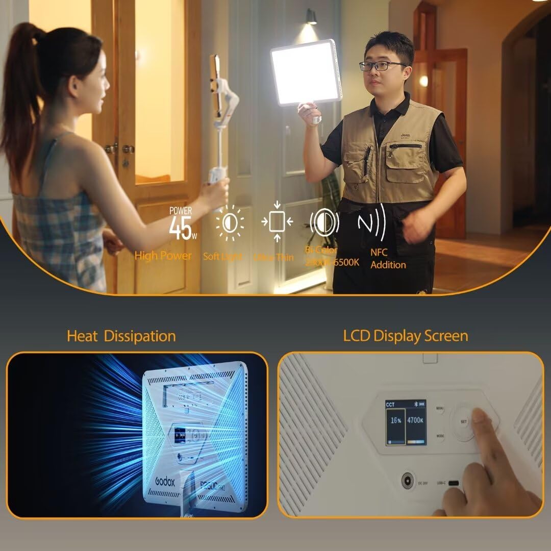 Godox P260C Pro Panel Lampu Vi - Led Light Panel Stream ulasan dan harga