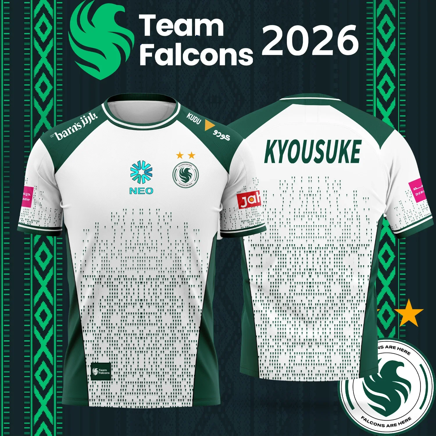 Jersey Tim Esports Falcons Tim - Esports Gaming Top ulasan dan harga