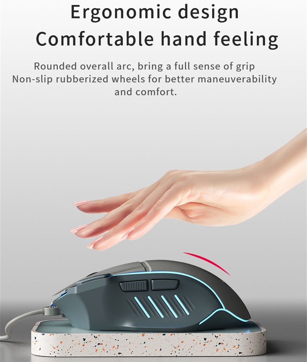 Mouse Gaming Profesional 8 Tom - Esports Gaming Free Fire ulasan dan harga